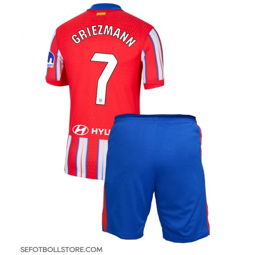 Atletico Madrid Antoine Griezmann #7 Replika babykläder Hemmaställ Barn 2024-25 Kortärmad (+ korta byxor)